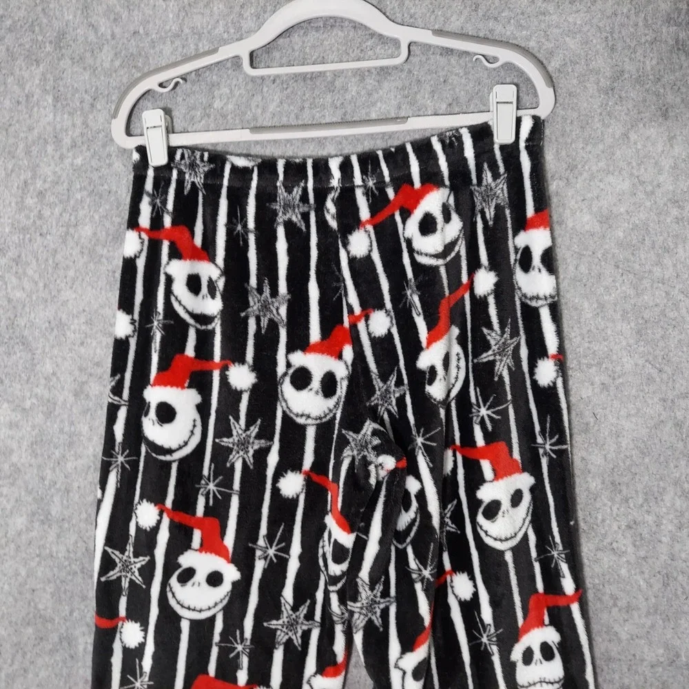 Disney Pajama Pants M Nightmare Before Christmas Jack Skellington Fleece Pull On - Picture 5 of 15